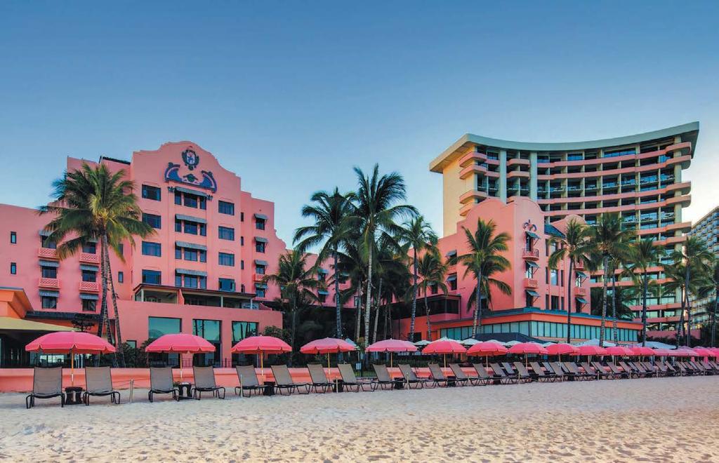 The Royal Hawaiian, a Luxury Collection Resort The Royal Hawaiian is a Waikiki Beach landmark resort.
