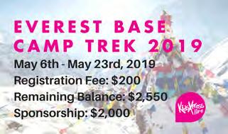 You ll also have the opportunity to connect with your fellow trekkers through a private Facebook group so you can share training and fundraising ideas! Is this trip for me?