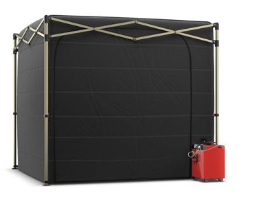 USER-FRIENDLY AND DISCREET The system is supplied complete with a H4 ES heater, with remote control through SuperVision, sensors and an insulating tent with accompanying floor insulation and tent