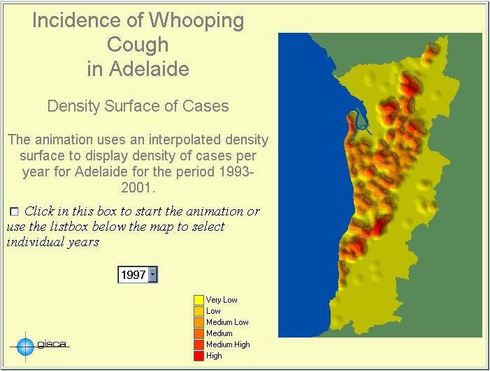 Whooping Cough National Centre for Social Applications of GIS Neil Coffee Australian