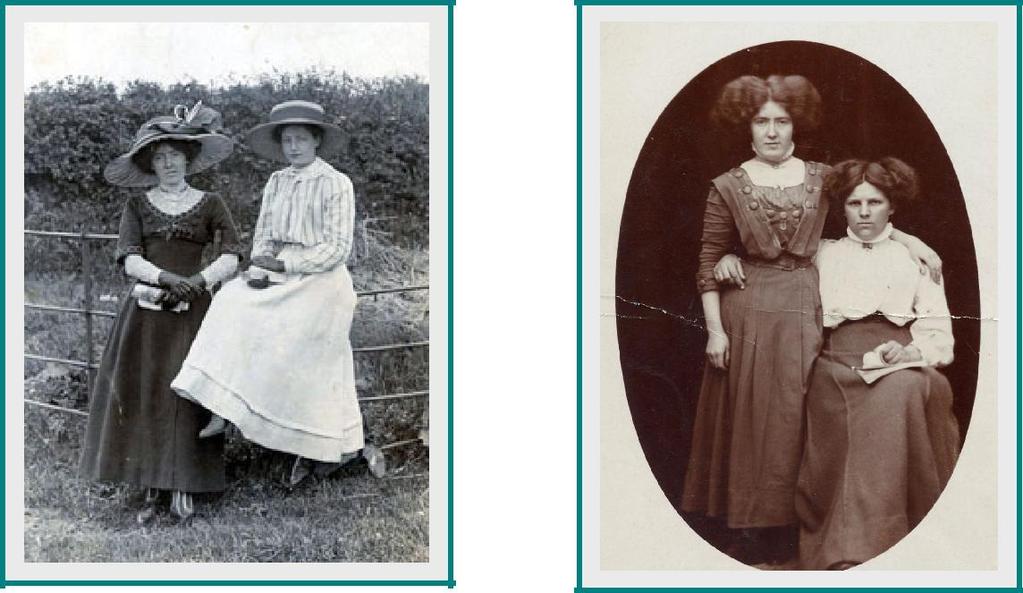 Some of his fascinating letters to his parishioners are published in the Documents section of this archive. Above; Merriott girls, 1910, sporting fashionable hats and hairstyles.