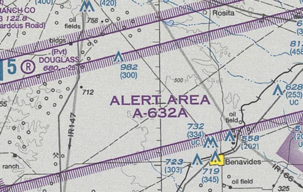 Alert Area - Established in areas with a high volume of pilot training or unusual type of aerial activity - Pilots are advised to be particularly vigilant in scanning