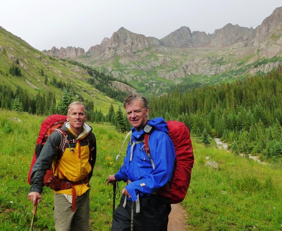 I got to Chicago Basin ½ hour after Rick P. and that s with my pack weighing 30 lbs. and his clocked in at 40 lbs.