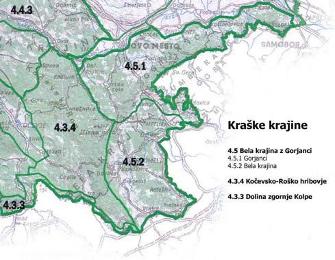 Predstavitev Bele krajine PRILOGA 1 Bela krajina se razteza na skrajnem jugovzhodnem robu Slovenije.