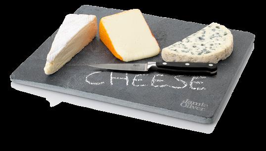 cheese can be written on the slate in chalk.