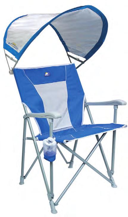 » SUNSHADE CAPTAIN S CHAIR Breathable mesh backrest The SunShade Captain s Chair is an aluminum and steel hardarm chair that offers comfort and shade.