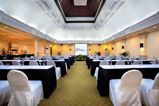 Each of the room can be customized by Grand Aston Bali Beach Resort experienced and dedicated Convention Services team to meet the various requirements right down