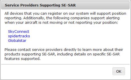 SE-SAR. Clicking on a link for a service provider will open a new browser tab with that service provider s home page.