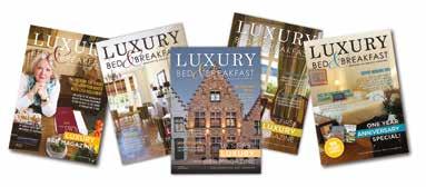 PRINT ADVERTISING PRINT / ABOUT ABOUT STATS PRINT / BENEFITS BENEFITS Luxury Bed & Breakfast is the UK's only industry magazine sent monthly to more then 4,900 luxury B&B's and Guest Houses across