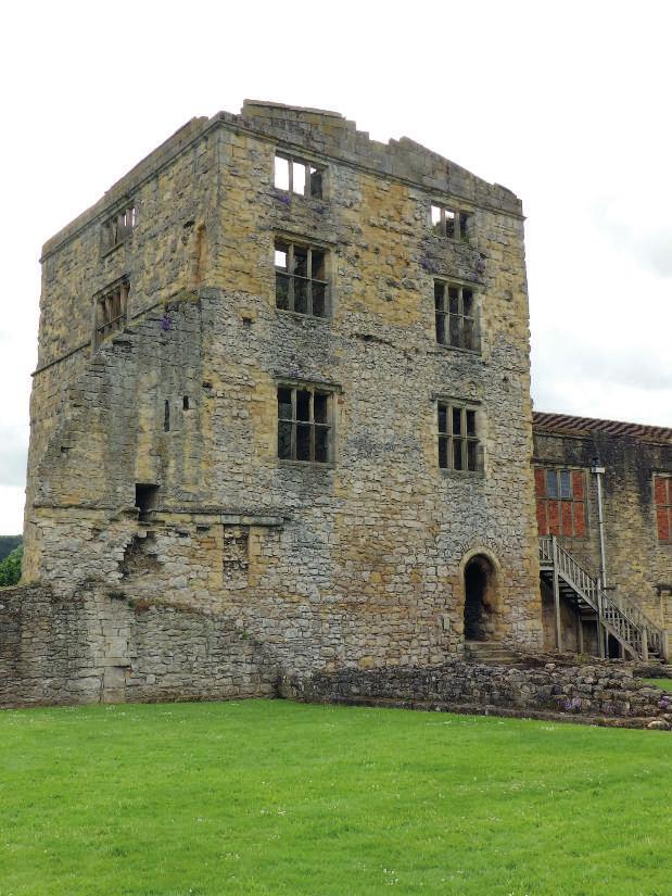 Helmsley Castle, the West Tower. Built originally by Robert de Ros II in about 1200, the tower has gone through a number of significant alterations.