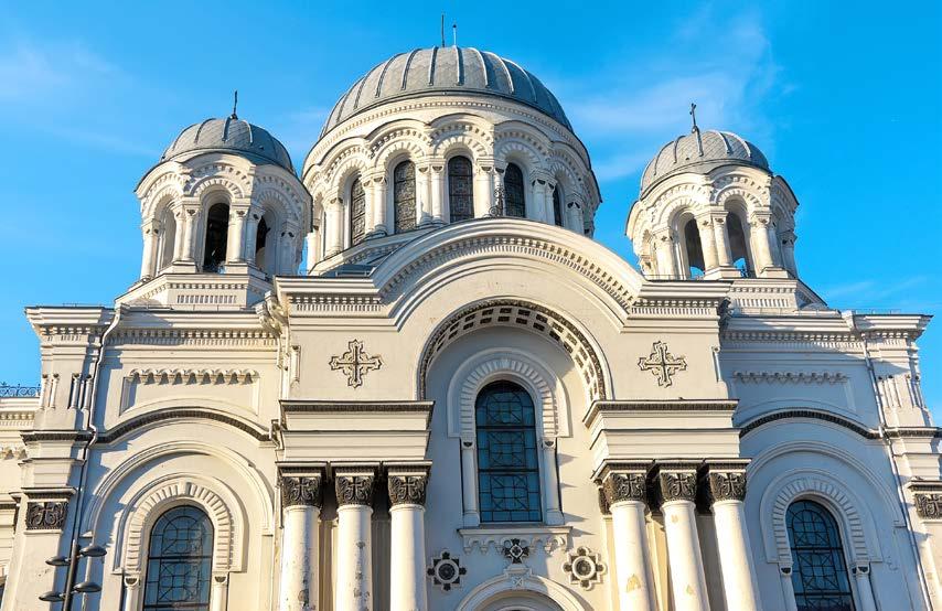 DAY 7 (MONDAY): VILNIUS 7 km 67 km Tour outline: sightseeing tour includes a panoramic tour view of the city, Old Town with Vilnius Cathedral, Gediminas Tower, Peter and Paul Church, St.