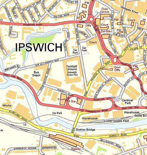 LOCATION Ipswich is one of East Anglia s most important commercial centres with a catchment population in excess of 250,000.