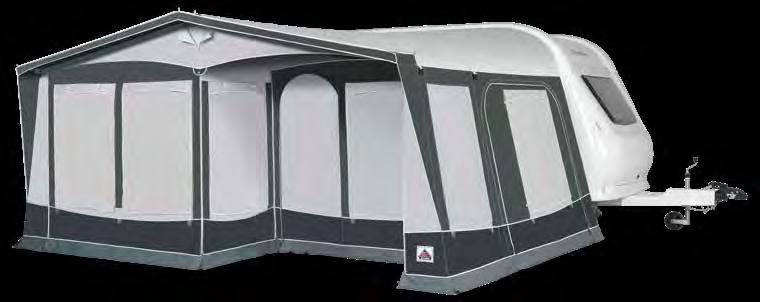 Royal 350 De Luxe Total luxury for seasonal site use with window blinds, double mud flaps and double Safe Lock System.