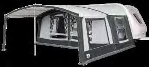material for extra protection Annexes are designed to fit on either the left or right-hand side of the awning Fitted with Quick Lock profile Fitted with Safe Lock System Fitted with beading