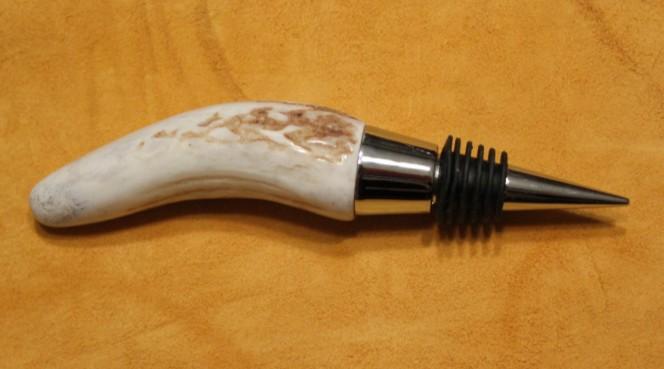 from natural shed elk antler with chrome