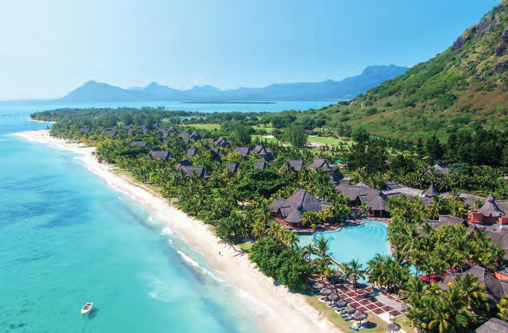 + Unique Selling Points Located at the foot of the UNESCO World Heritage Site of Morne Brabant Mountain and within the most prestigious resort in Mauritius, Dinarobin is an elegant hotel made up of