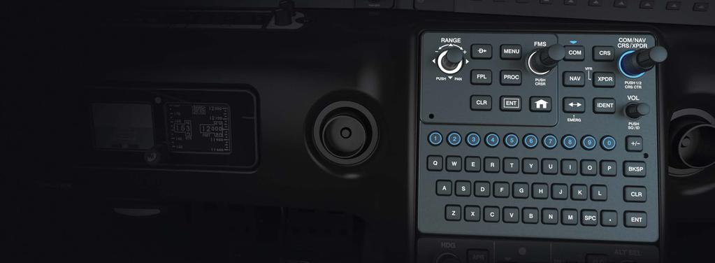 KEYPAD CONTROLLER Designed to align the entire Cirrus family of aircraft and provide similarity between your aircraft and your personal electronic devices, the Cirrus Perspective+ keypad controller