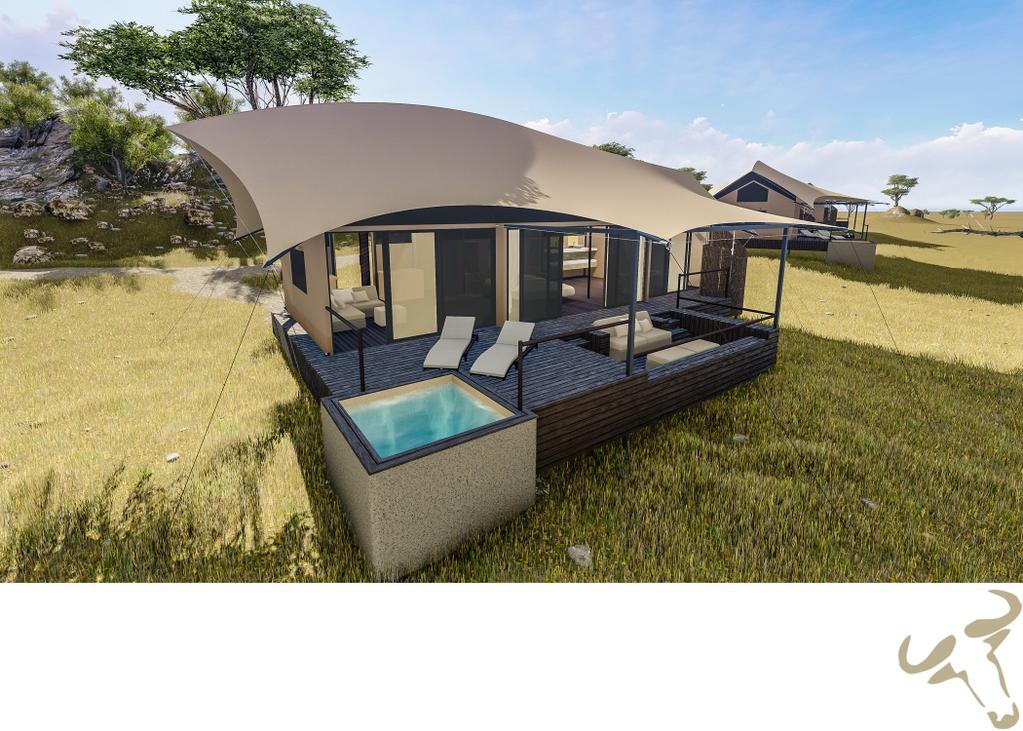 Large Kopjes scattered in and around the tented suites breathe taking views of the Serengeti from your private deck area whilst enjoying a refreshing dip in your plunge pool.