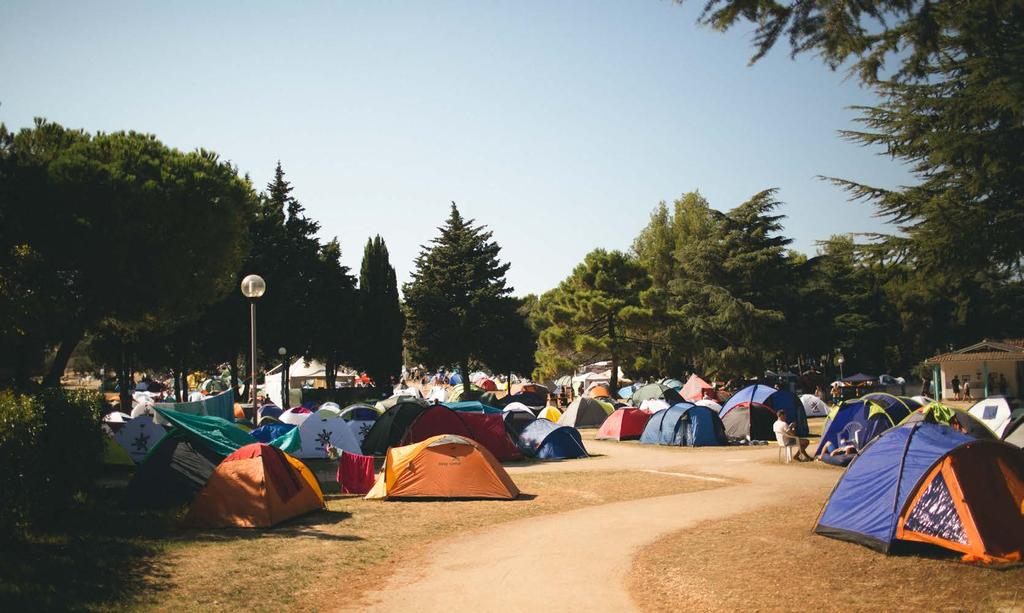 Our campsite is also facilitated with the following: Food and drink outlets including a permanent restaurant (you are also allowed to bring a reasonable amount of your own food and drink into the