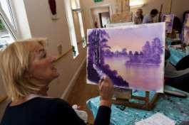 Another successful event was the Paul Bryant Painting Day. On the 5 th September last, thirteen U3A Wroxham members took part in a Bob Ross style painting day.