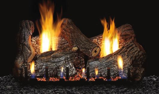 For applications where you want the ambiance of a fire without the heat, our Millivolt and manual burners are also certified for installation as decorative vented log sets.