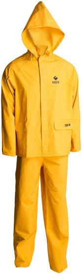 WATERPROOF CLOTHING FIRE RESISTANT RAINSUITS FR 3-PIECE PVC-COATED POLYESTER RAINSUIT Made of 100% polyester fire retardant 0.