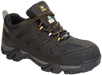 SAFETY SHOES METAL-FREE LIGHTWEIGHT SAFETY SHOES Made of full-grain leather Padded nylon mesh lining that breathes and dries quickly EVA rubber sole Great comfort Moulded, cushioned EVA insole