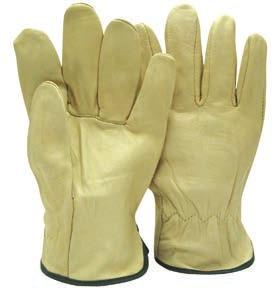 leather FULL-GRAIN LEATHER DRIVER-STYLE GLOVES Good overall performance Straight thumb Elastic wrist A/B