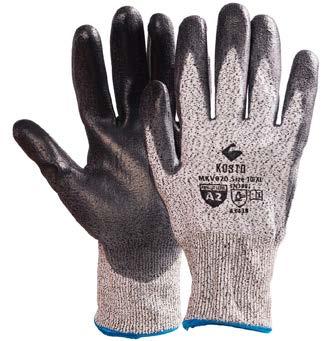 high-visibility Full-grain leather, HPPE and TPR A4 COATED CUT-RESISTANT GLOVES POLYURETHANE-COATED HIGH-DENSITY POLYETHYLENE CUT-RESISTANT GLOVES Resistance to abrasion, cuts and punctures Elastic
