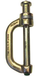 carabiner with swivel snap hook 2.2 self-locking hook made of aluminum for scaffolding Built-in shock absorber Unique speed-sensing brake system Plastic housing Capacity: 58.96 kg (130 lb.