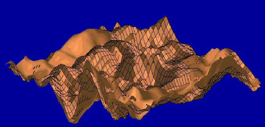 Digital Elevation Model (DEM) Representation of terrain surface by continuous