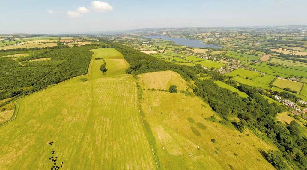 SITUATION The Hazel Manor Estate is situated on the northern slopes of the Mendip Hills, an Area of Outstanding Natural Beauty, and has the benefit of outstanding views across both Blagdon Lake and