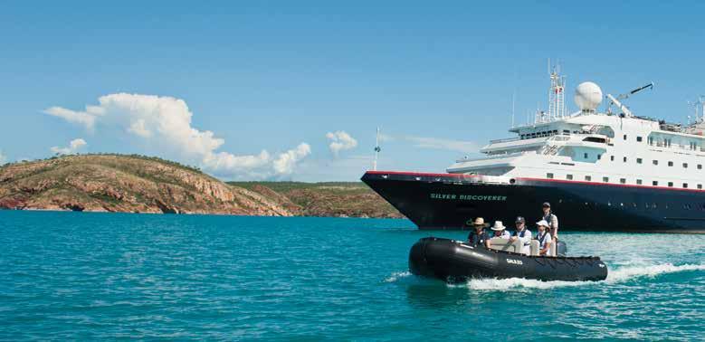 CRUISE JOURNEYS Silversea Expeditions Silversea Expeditions allow you to discover the untouched wilderness of the Kimberley coastline.