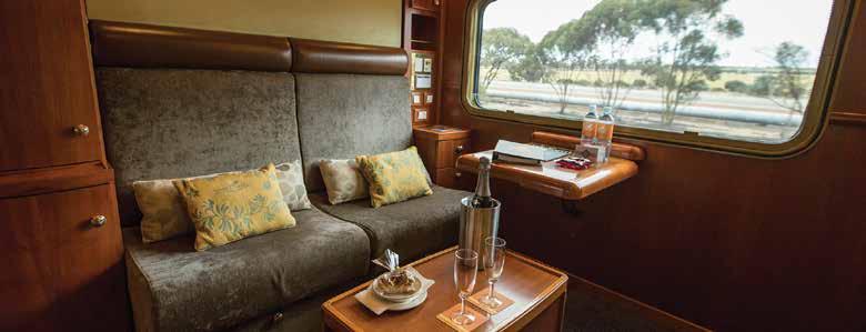 RAIL JOURNEYS Double Cabin by day Platinum Service Platinum Service offers a new level of comfort to elevate your on board experience to a truly global standard of