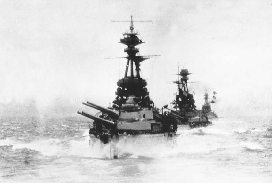 battle in naval history. Both sides committed to battle their biggest and best ships called dreadnoughts as well as a full range of supporting ships.