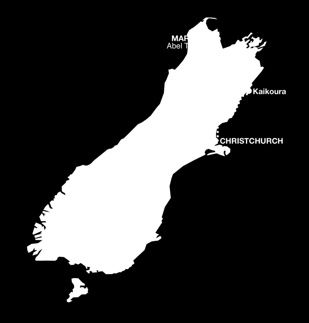 5 day Top of South Island (code TSI5) Departs Christchurch Sat (+ Wed 21 Jan 09 06 May 09 and 01 Nov 09-31 Mar 10)7.30am Finishes Chch approx 6.