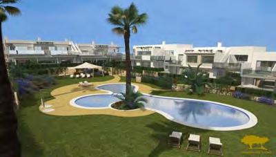 Prices for the top end 3 bed detached villa with solarium, premium garden and pool are still less than 250,000.