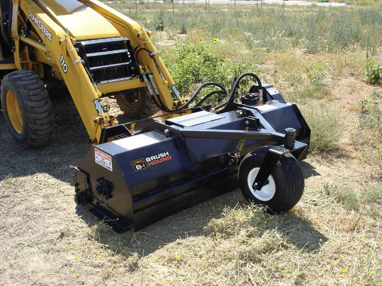 F-Series Grass Flail Mower SHOWN WITH OPTIONAL FEATURES The BrushHound F-Series Grass Flail Mower is the safest of its kind on the market today.