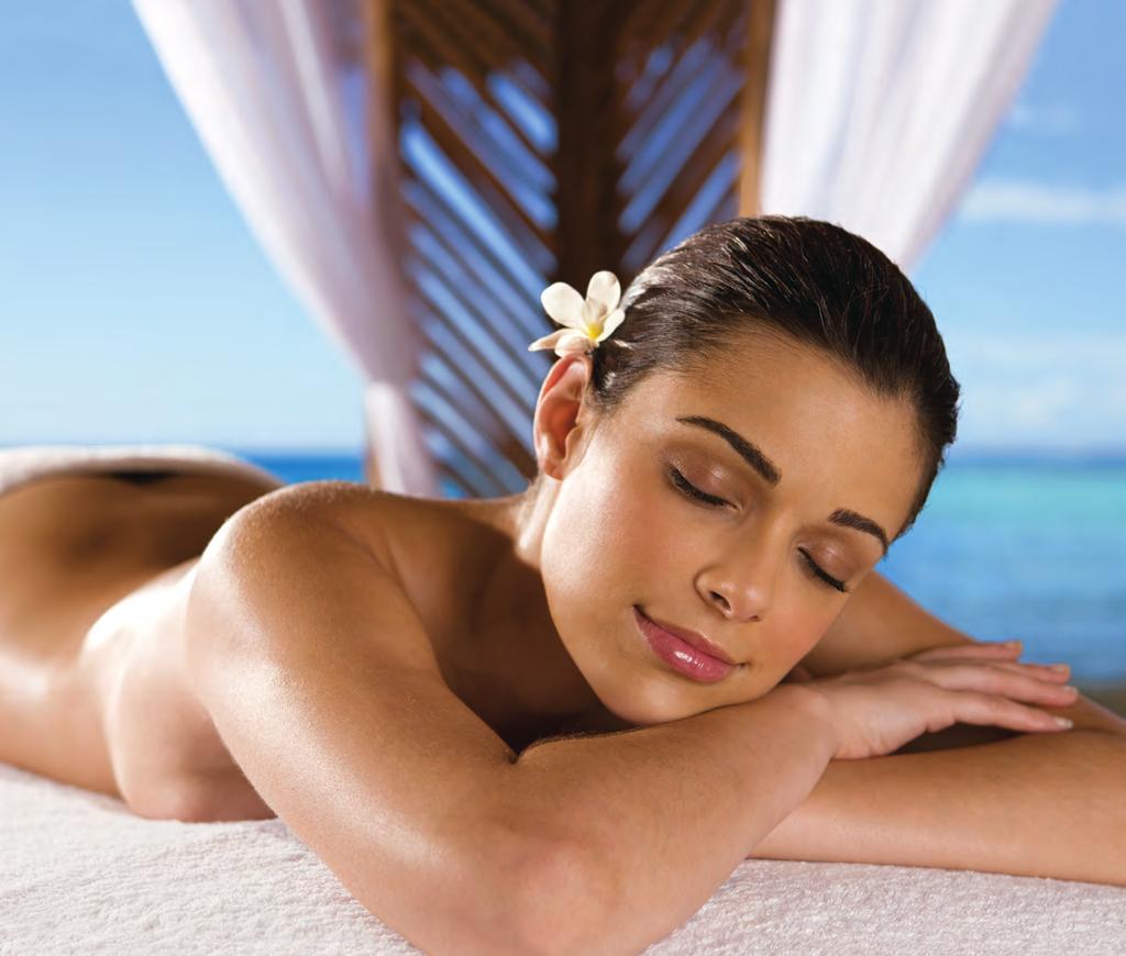 spa with hydrotherapy, steam rooms, body and facial treatments