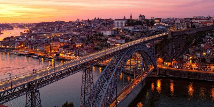 You will stop next at Liberdade Square, and the Clérigos Church and Tower. Visit the beautiful Lello bookshop, venture to Ribeira Square and conclude with a visit to Porto Wine Cellars with a tasting.