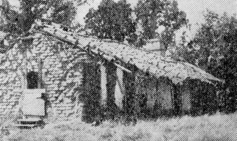 This photo is probably the 1821 adobe, the first non-native dwelling in the Oakland area.