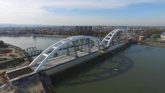 THE CONSTRUCTION OF ZEZELJ`S BRIDGE ACROSS THE DANUBE RIVER AT NOVI SAD The Bridge is located on the route of the International Railway Line Belgrade Novi Sad Subotica (Budapest) in the metropolitan