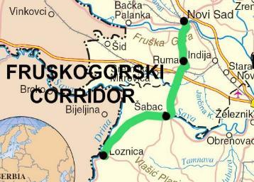 FRUSKA GORA CORRIDOR NOVI SAD - RUMA Section length- 45.40 km Estimated value - (shall be known upon completing of technical documentation of the Project, by end of 2017).