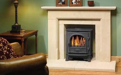 Gas Stockton 5 Gas Stockton 5* conventional flue with coal-effect fire With authentic multi-fuel stove styling, right down to the hinged door with handle, the Gas Stockton 5 is conveniently sized