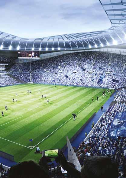 Circa 750m Tottenham Hotspur stadium development with a 61,000 capacity,