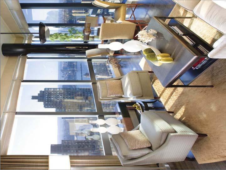 On the 54 th floor of New York s Mandarin Oriental, the two-bedroom Taipan Suite brings