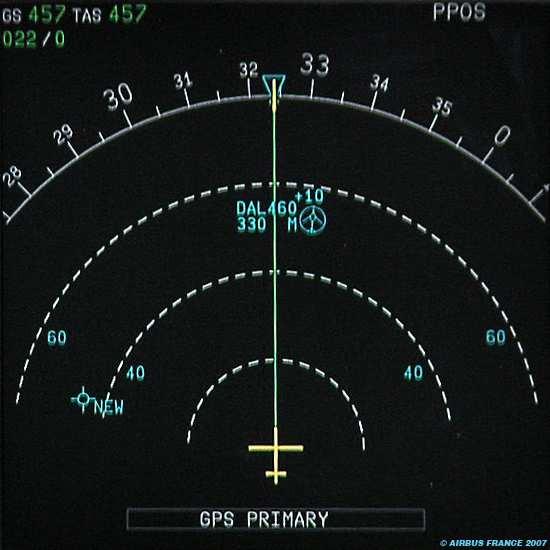 Sample of Cockpit Display of Traffic Information (Courtesy AIRBUS) 7.