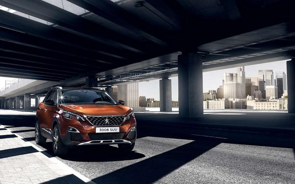 3008 SUV MOTABILITY 3008 SUV The PEUGEOT 3008 SUV reveals both its strength and its character. Reinforced by its streamlined design, this distinct SUV combines robustness with elegance.