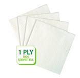 rolls per case CONTROLLED USAGE CONTROLLED USAGE CODE: 0342 SERVIETTES CODE: 0343 2PLY SERVIETTES - Bulk pack - cost effective