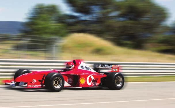 actual Formula 1 cars at a private circuit in the south of France.